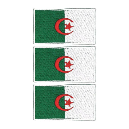 3 Pieces All Countries Flag Patches, 7×4 cm Embroidered Iron-On/Sew On National Flags, World Country Badge Appliques for Vest, Jacket, Backpack, Hat, (K-S)