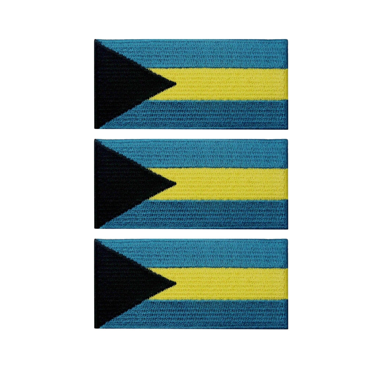 3 Pieces All Countries Flag Patches, 7×4 cm Embroidered Iron-On/Sew On National Flags, World Country Badge Appliques for Vest, Jacket, Backpack, Hat,(A-J)