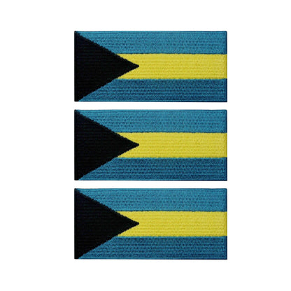 3 Pieces All Countries Flag Patches, 7×4 cm Embroidered Iron-On/Sew On National Flags, World Country Badge Appliques for Vest, Jacket, Backpack, Hat, (T-Z)
