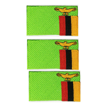 3 Pieces All Countries Flag Patches, 7×4 cm Embroidered Iron-On/Sew On National Flags, World Country Badge Appliques for Vest, Jacket, Backpack, Hat,(A-J)