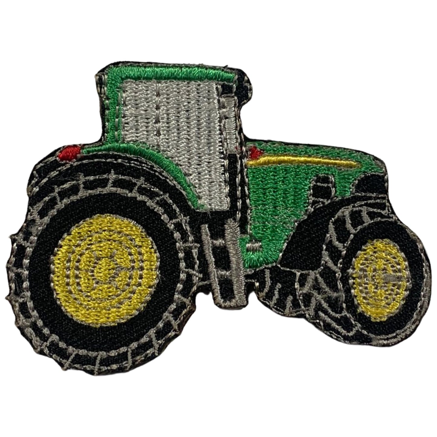 Green Tractor Farming Embroidery Iron-On Patches for Clothing Sew-On Applique for DIY Crafts Denim Jackets Jeans Backpacks