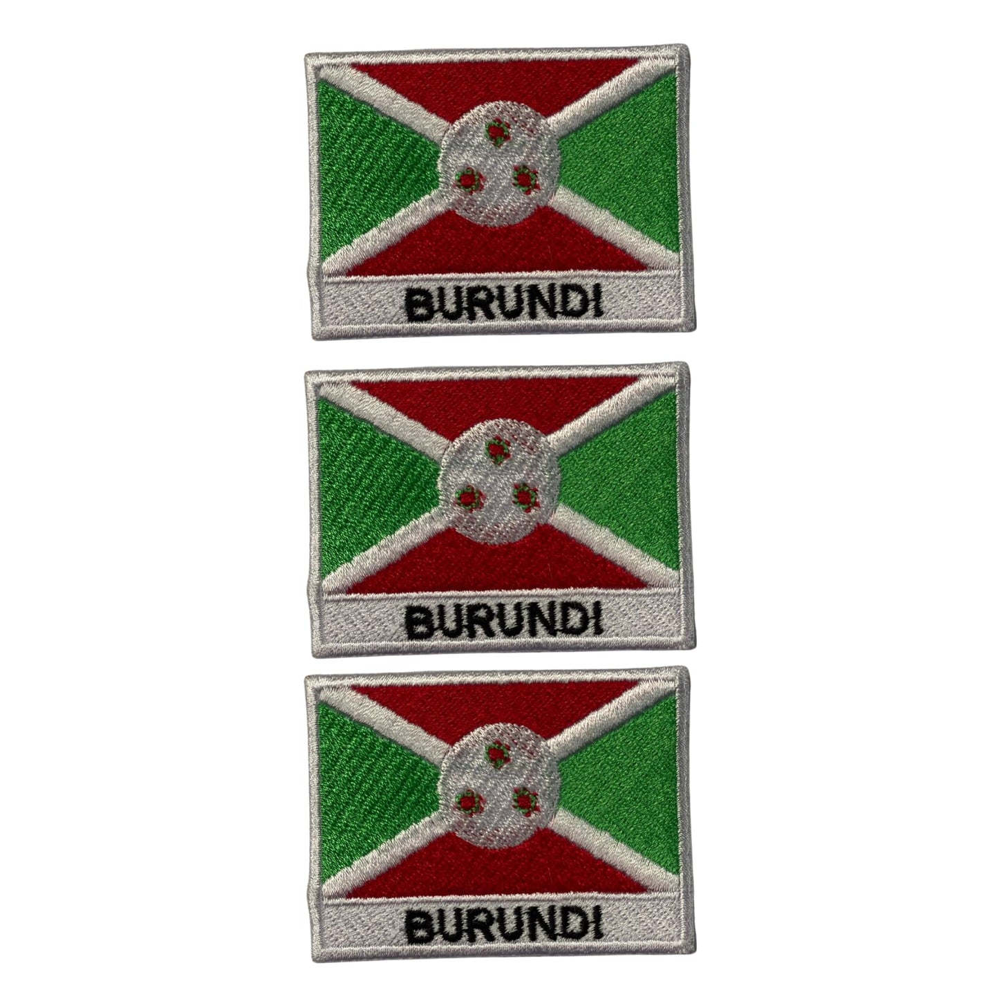 National Country Flag Iron On Patch, Set of 3, Embroidered Fabric Applique, 7cm x 5cm, Rectangular, United Kingdom Theme, for Jackets, Bags, Hats and Crafts (A-J)