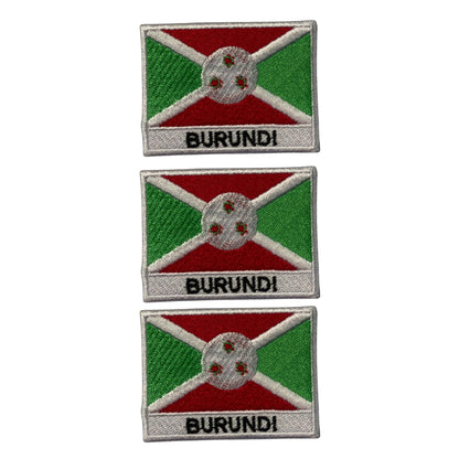 National Country Flag Iron On Patch, Set of 3, Embroidered Fabric Applique, 7cm x 5cm, Rectangular, United Kingdom Theme, for Jackets, Bags, Hats and Crafts (A-J)