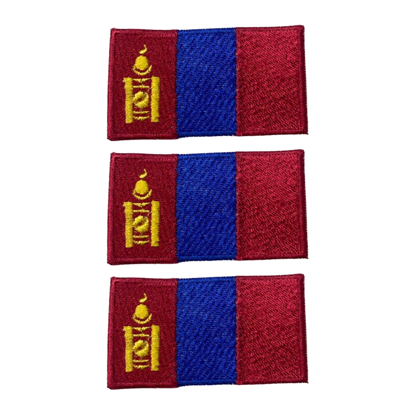 3 Pieces All Countries Flag Patches, 7×4 cm Embroidered Iron-On/Sew On National Flags, World Country Badge Appliques for Vest, Jacket, Backpack, Hat,(A-J)