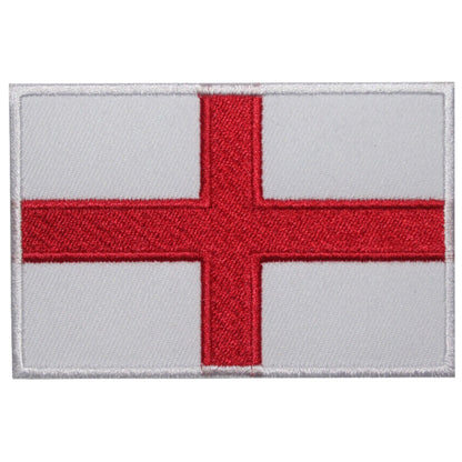 England National Flag Embroidery Iron-On Patches for Clothing Sew-On Applique for DIY Crafts Denim Jackets Jeans Backpacks