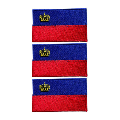 3 Pieces All Countries Flag Patches, 7×4 cm Embroidered Iron-On/Sew On National Flags, World Country Badge Appliques for Vest, Jacket, Backpack, Hat, (T-Z)