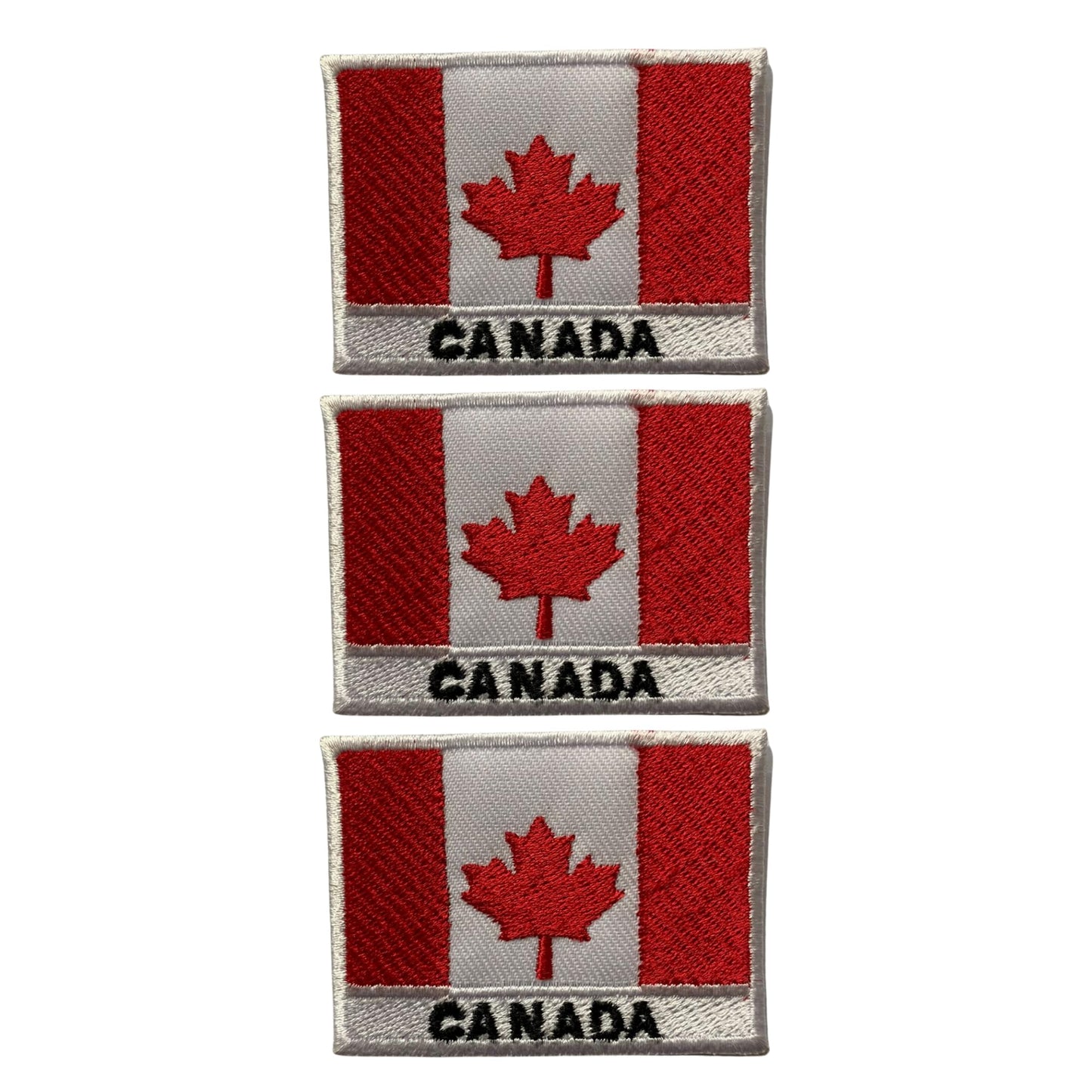 National Country Flag Iron On Patch, Set of 3, Embroidered Fabric Applique, 7cm x 5cm, Rectangular, United Kingdom Theme, for Jackets, Bags, Hats and Crafts (A-J)