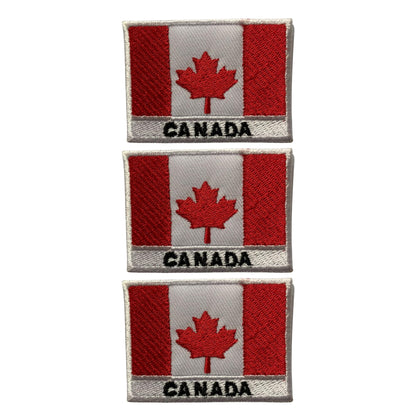 National Country Flag Iron On Patch, Set of 3, Embroidered Fabric Applique, 7cm x 5cm, Rectangular, United Kingdom Theme, for Jackets, Bags, Hats and Crafts (A-J)