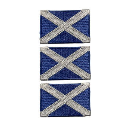 3 Pieces All Countries Flag Patches, 7×4 cm Embroidered Iron-On/Sew On National Flags, World Country Badge Appliques for Vest, Jacket, Backpack, Hat, (K-S)