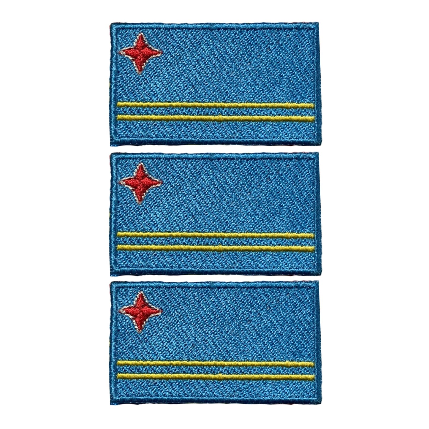 3 Pieces All Countries Flag Patches, 7×4 cm Embroidered Iron-On/Sew On National Flags, World Country Badge Appliques for Vest, Jacket, Backpack, Hat,(A-J)