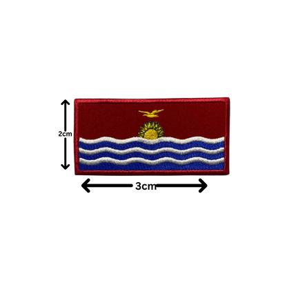 All Country Flag Patches (3 × 2 cm), Embroidered Iron-On/Sew On National Flags, Badge Traveler Gift Patch for Jacket, Backpack, Hat DIY Craft (K-S)