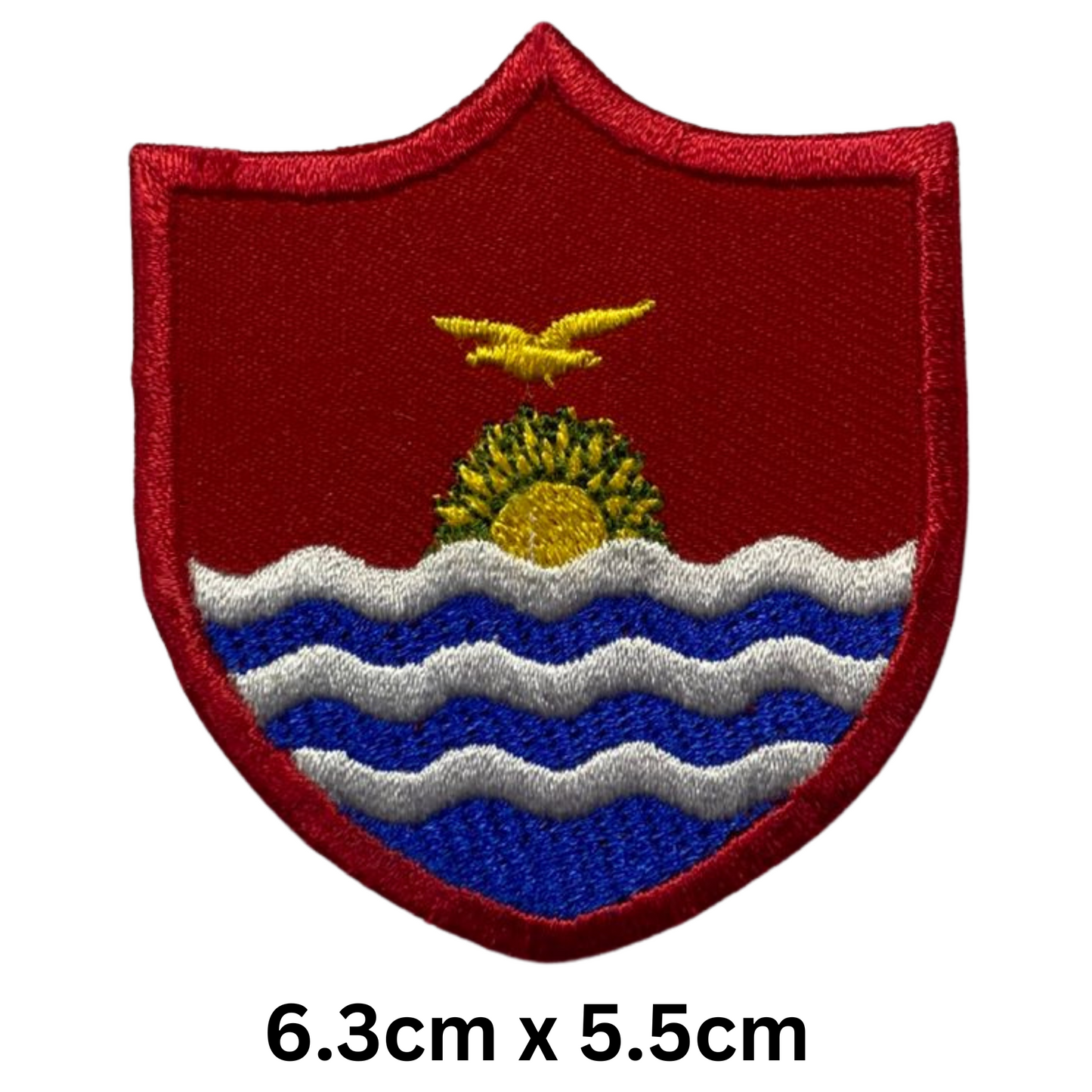 Shield Flag Patch – Embroidered Iron On / Sew On Shield Shaped National Flag Badge | All Countries Available | Heraldic Crest Patch for Jacket, Backpack, Biker Vest, Uniform – Choose Your Country (K-S)