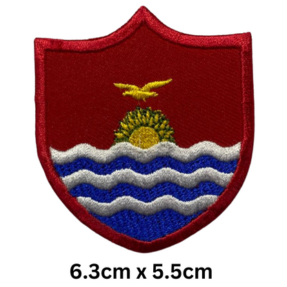 Shield Flag Patch – Embroidered Iron On / Sew On Shield Shaped National Flag Badge | All Countries Available | Heraldic Crest Patch for Jacket, Backpack, Biker Vest, Uniform – Choose Your Country (K-S)