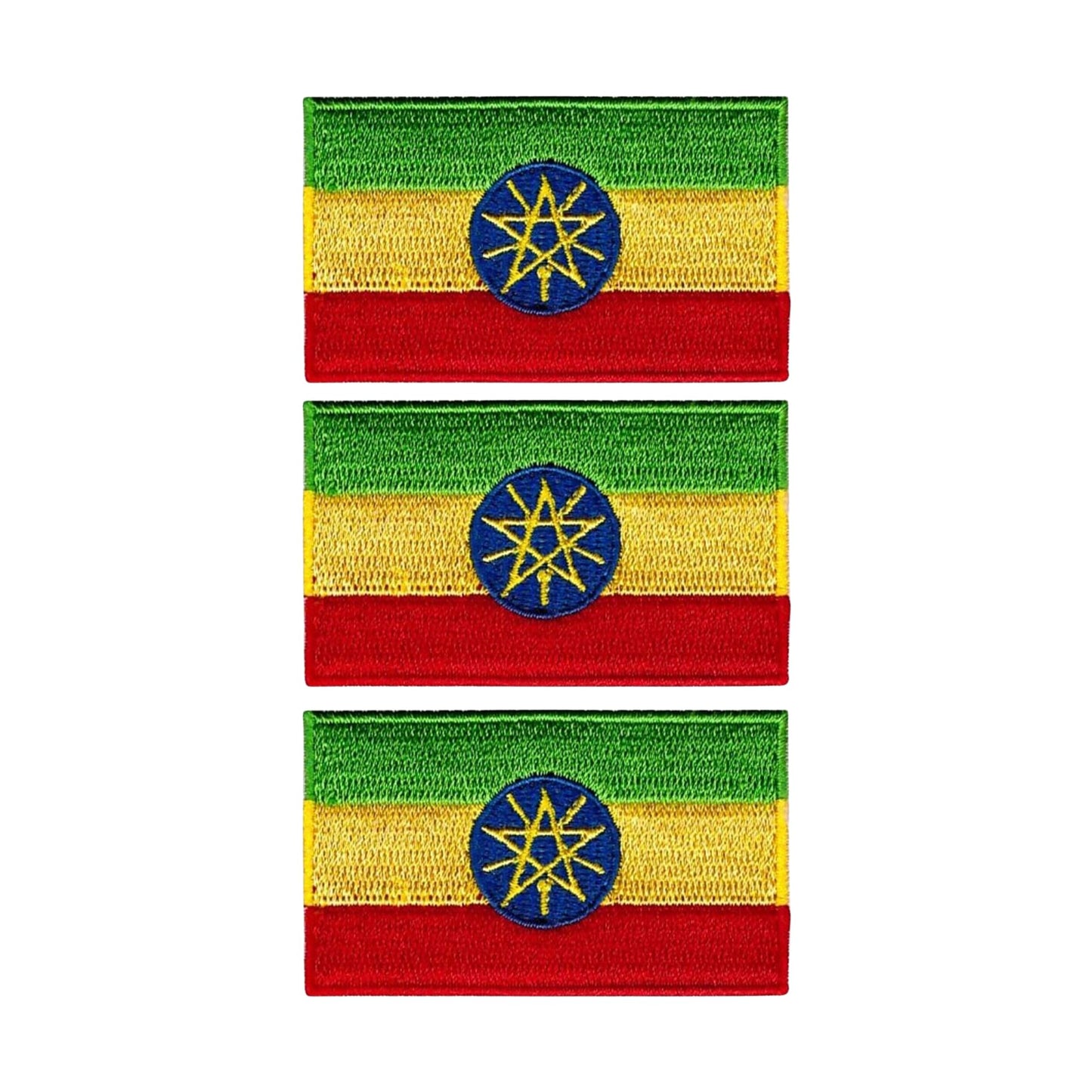 3 Pieces All Countries Flag Patches, 7×4 cm Embroidered Iron-On/Sew On National Flags, World Country Badge Appliques for Vest, Jacket, Backpack, Hat,(A-J)