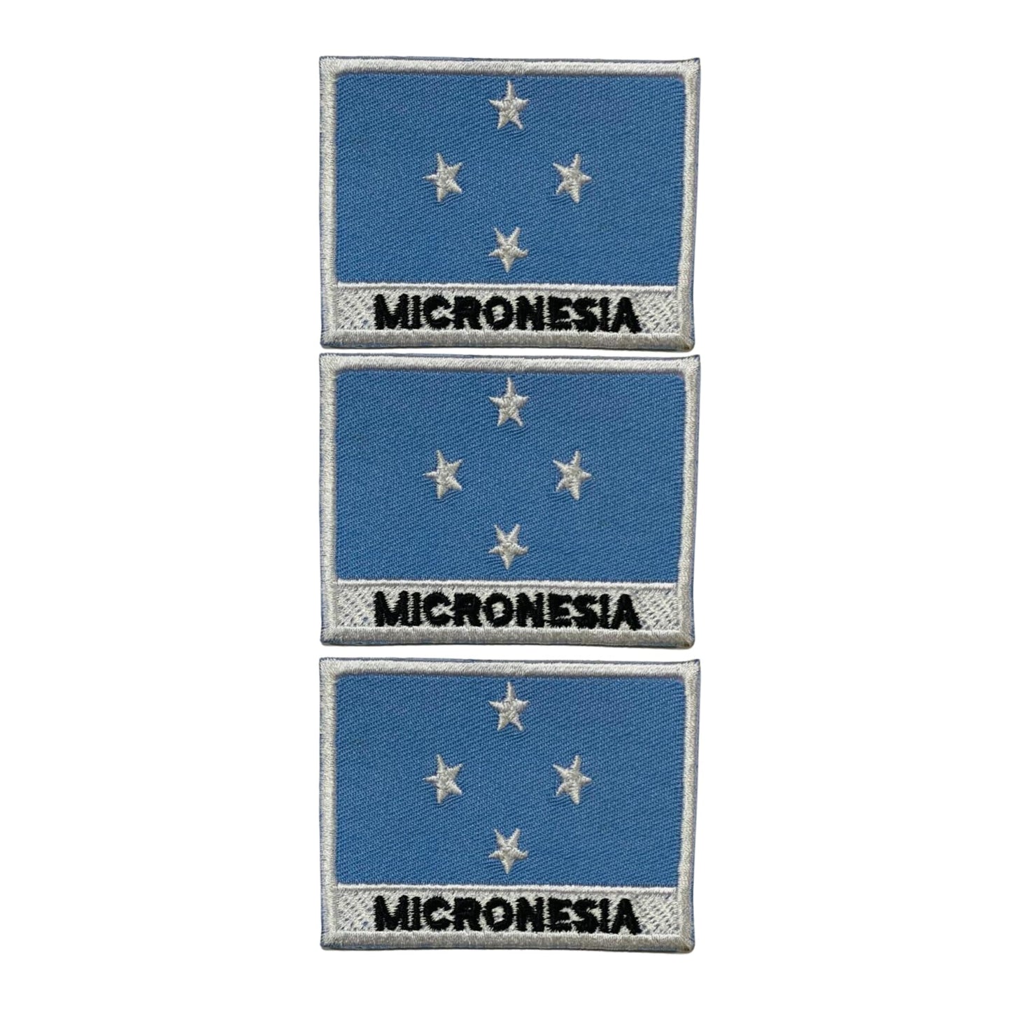 National Country Flag Iron On Patch, Set of 3, Embroidered Fabric Applique, 7cm x 5cm, Rectangular, United Kingdom Theme, for Jackets, Bags, Hats and Crafts (A-J)