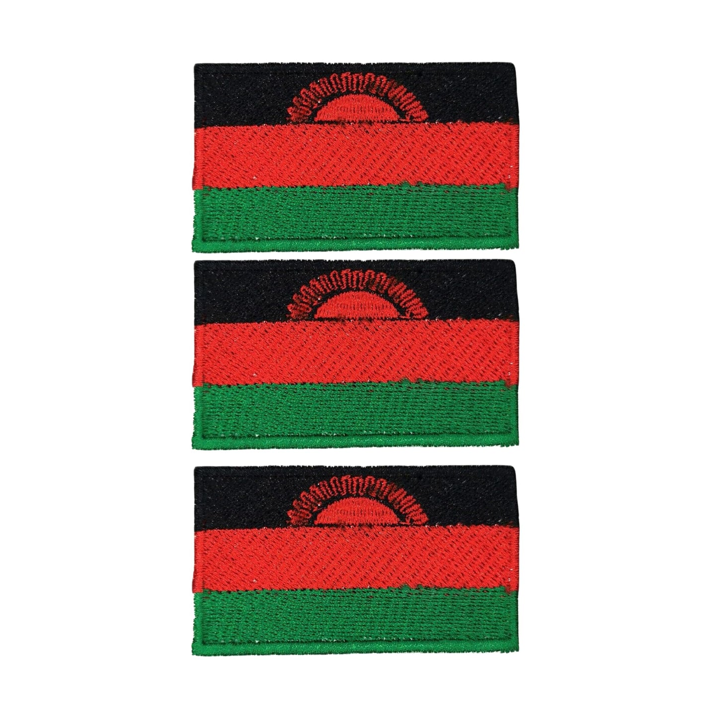 3 Pieces All Countries Flag Patches, 7×4 cm Embroidered Iron-On/Sew On National Flags, World Country Badge Appliques for Vest, Jacket, Backpack, Hat, (K-S)