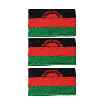 3 Pieces All Countries Flag Patches, 7×4 cm Embroidered Iron-On/Sew On National Flags, World Country Badge Appliques for Vest, Jacket, Backpack, Hat, (K-S)
