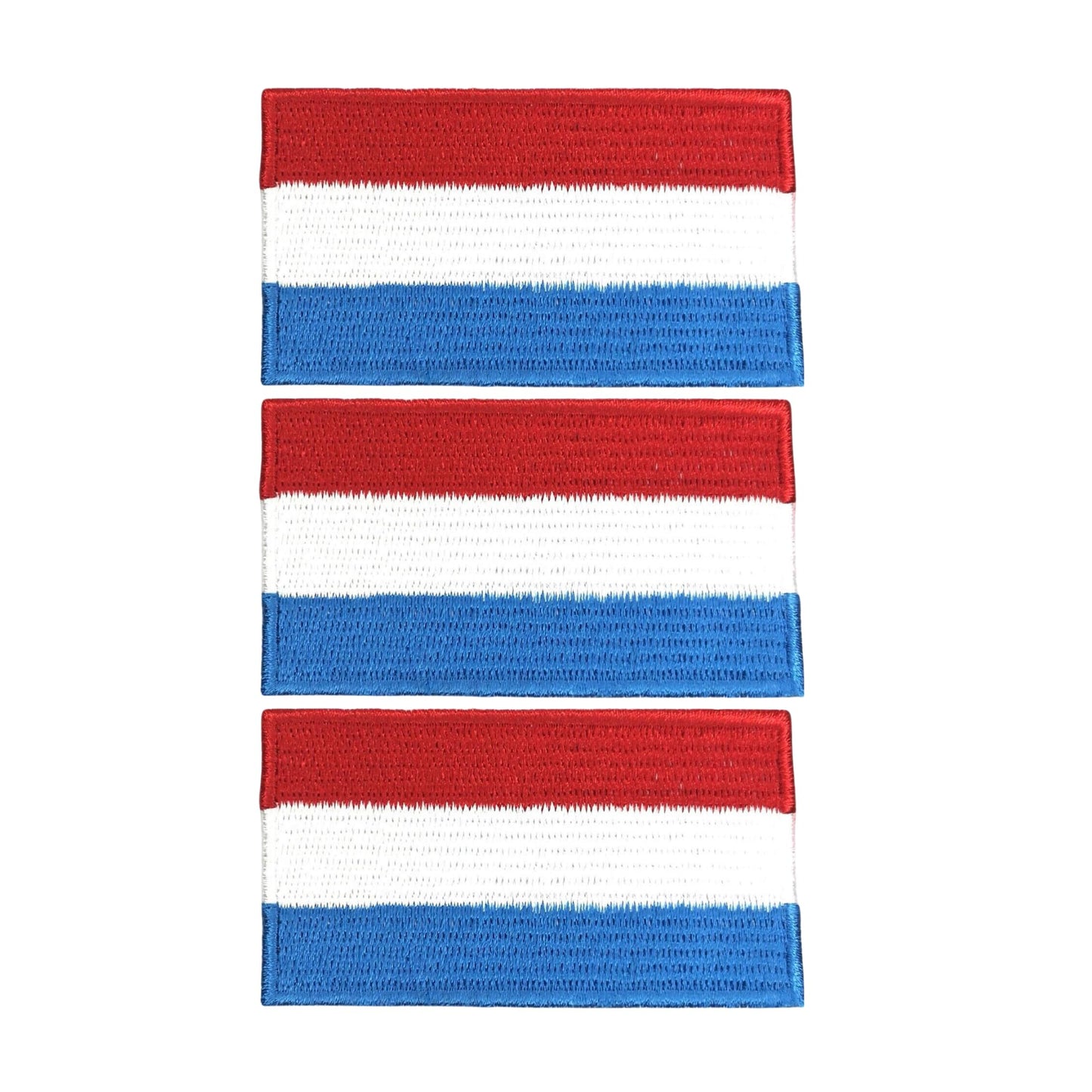 3 Pieces All Countries Flag Patches, 7×4 cm Embroidered Iron-On/Sew On National Flags, World Country Badge Appliques for Vest, Jacket, Backpack, Hat, (K-S)