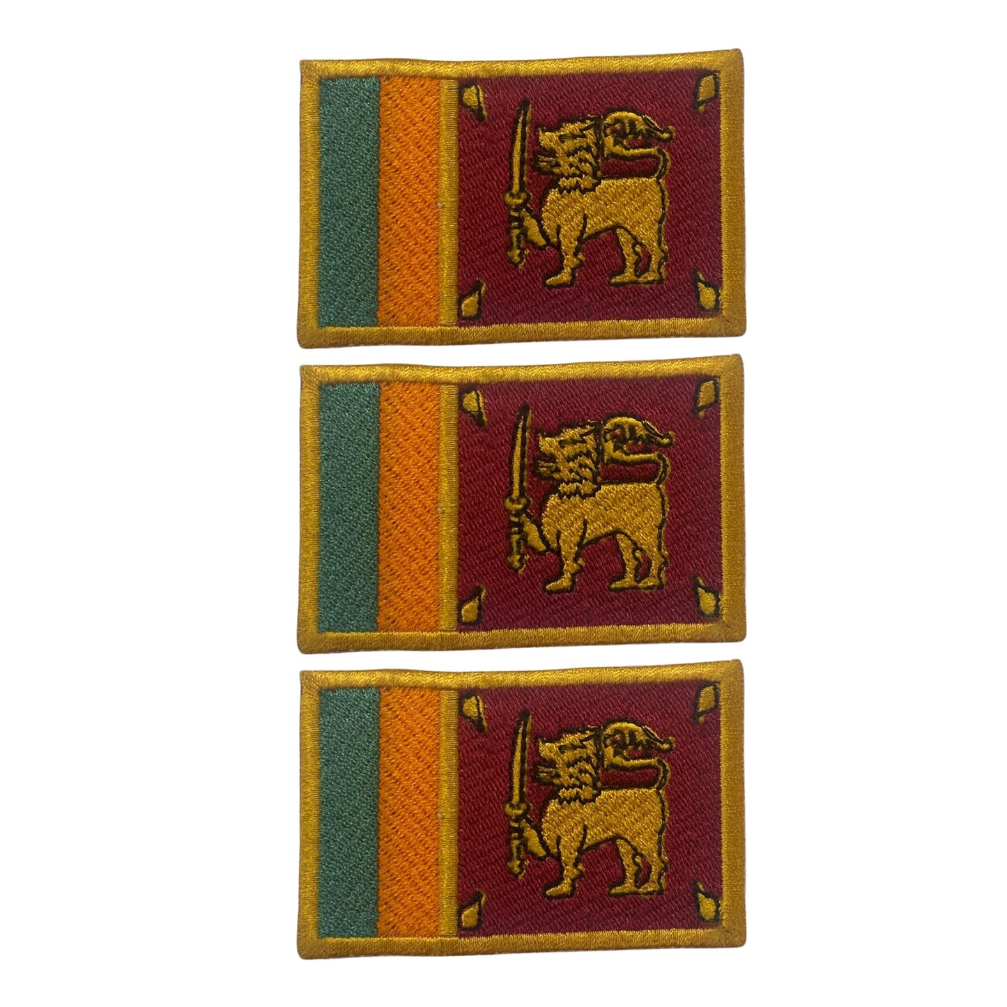 3 Pieces All Countries Flag Patches, 7×4 cm Embroidered Iron-On/Sew On National Flags, World Country Badge Appliques for Vest, Jacket, Backpack, Hat, (K-S)