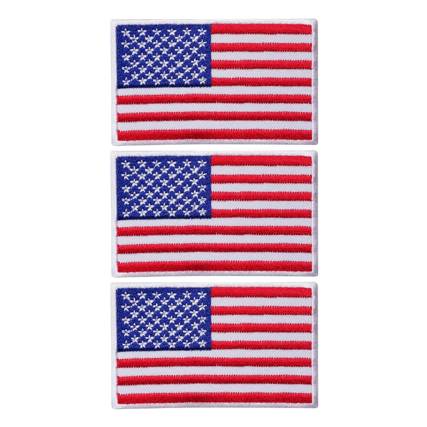 3 Pieces All Countries Flag Patches, 7×4 cm Embroidered Iron-On/Sew On National Flags, World Country Badge Appliques for Vest, Jacket, Backpack, Hat, (T-Z)