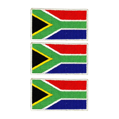 3 Pieces All Countries Flag Patches, 7×4 cm Embroidered Iron-On/Sew On National Flags, World Country Badge Appliques for Vest, Jacket, Backpack, Hat, (K-S)