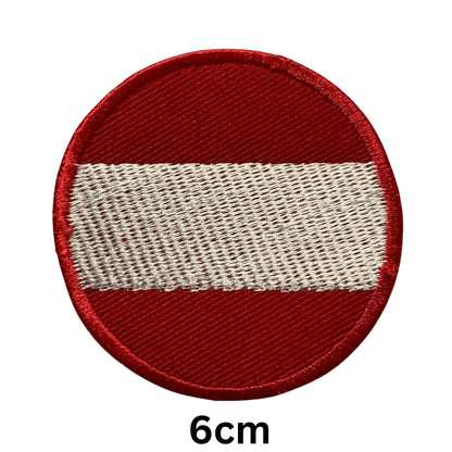 Austria Flag Embroidered Patches, Iron-On/Sew-On Applique, Shield, Round, Heart and Rectangle Flag Badges for Jackets, Bags, Uniforms, Various Sizes