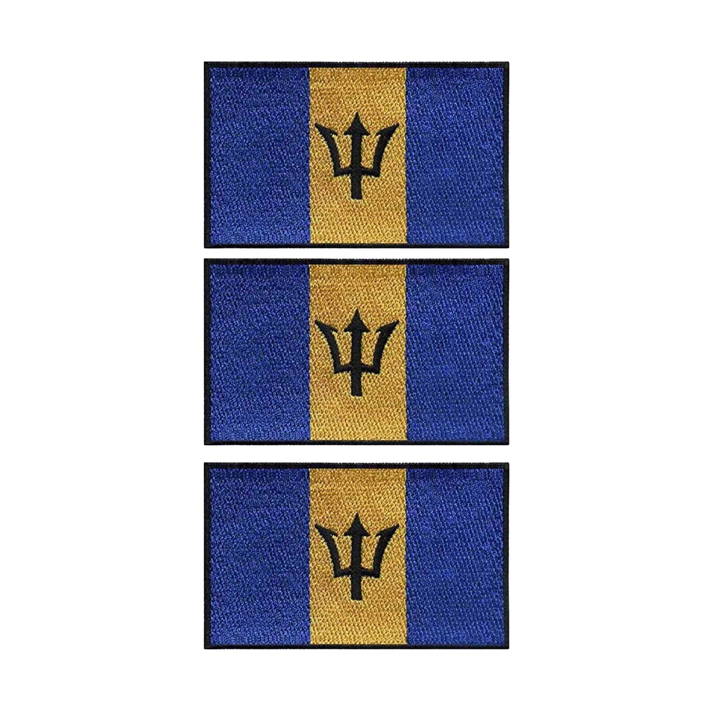3 Pieces All Countries Flag Patches, 7×4 cm Embroidered Iron-On/Sew On National Flags, World Country Badge Appliques for Vest, Jacket, Backpack, Hat, (K-S)