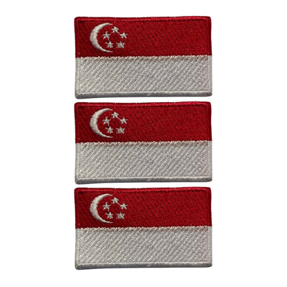 3 Pieces All Countries Flag Patches, 7×4 cm Embroidered Iron-On/Sew On National Flags, World Country Badge Appliques for Vest, Jacket, Backpack, Hat, (T-Z)