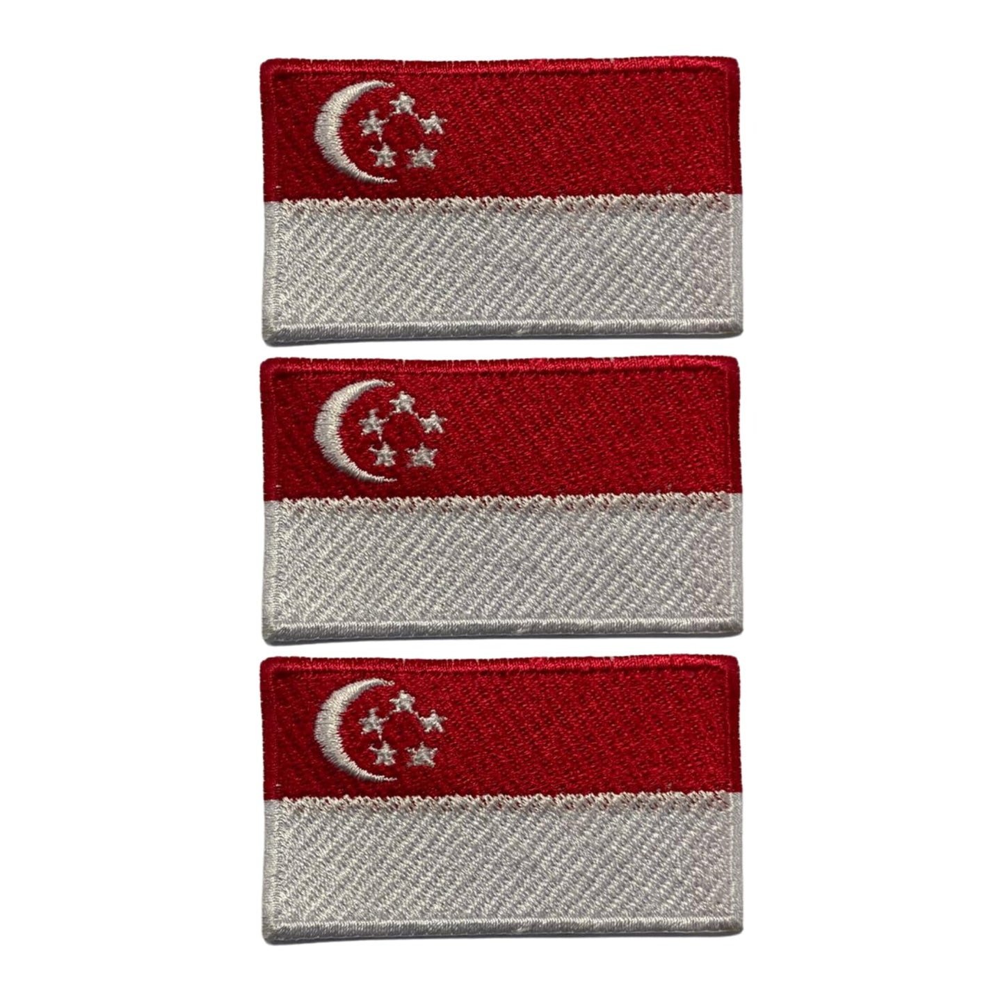 3 Pieces All Countries Flag Patches, 7×4 cm Embroidered Iron-On/Sew On National Flags, World Country Badge Appliques for Vest, Jacket, Backpack, Hat, (K-S)