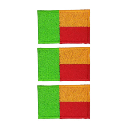 3 Pieces All Countries Flag Patches, 7×4 cm Embroidered Iron-On/Sew On National Flags, World Country Badge Appliques for Vest, Jacket, Backpack, Hat, (T-Z)