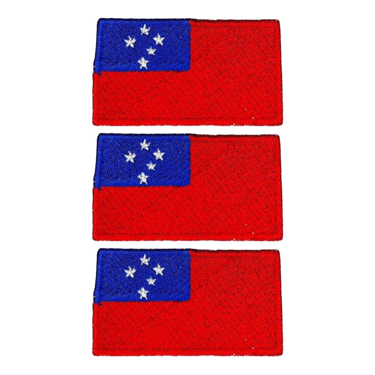 3 Pieces All Countries Flag Patches, 7×4 cm Embroidered Iron-On/Sew On National Flags, World Country Badge Appliques for Vest, Jacket, Backpack, Hat,(A-J)
