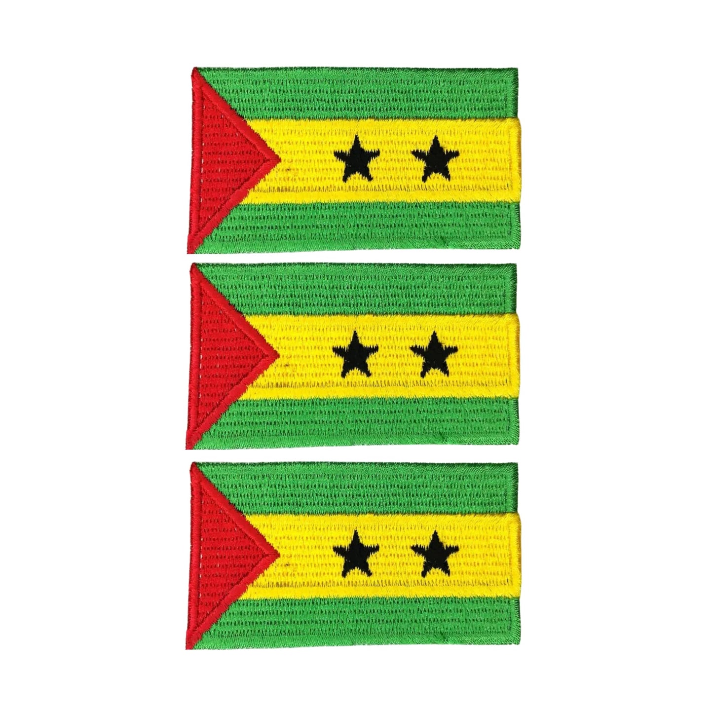 3 Pieces All Countries Flag Patches, 7×4 cm Embroidered Iron-On/Sew On National Flags, World Country Badge Appliques for Vest, Jacket, Backpack, Hat, (K-S)