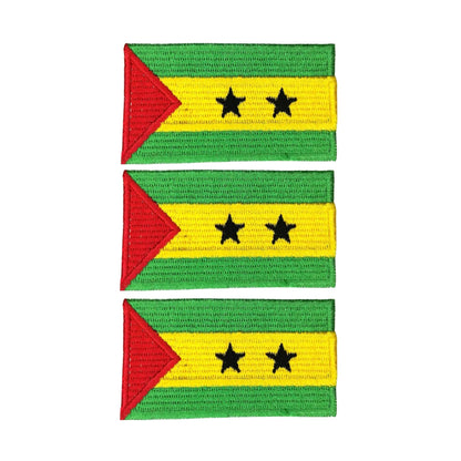 3 Pieces All Countries Flag Patches, 7×4 cm Embroidered Iron-On/Sew On National Flags, World Country Badge Appliques for Vest, Jacket, Backpack, Hat, (K-S)