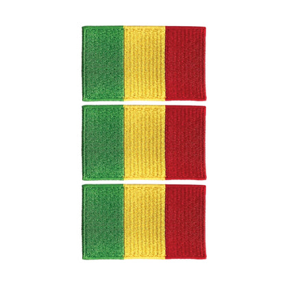 3 Pieces All Countries Flag Patches, 7×4 cm Embroidered Iron-On/Sew On National Flags, World Country Badge Appliques for Vest, Jacket, Backpack, Hat, (T-Z)