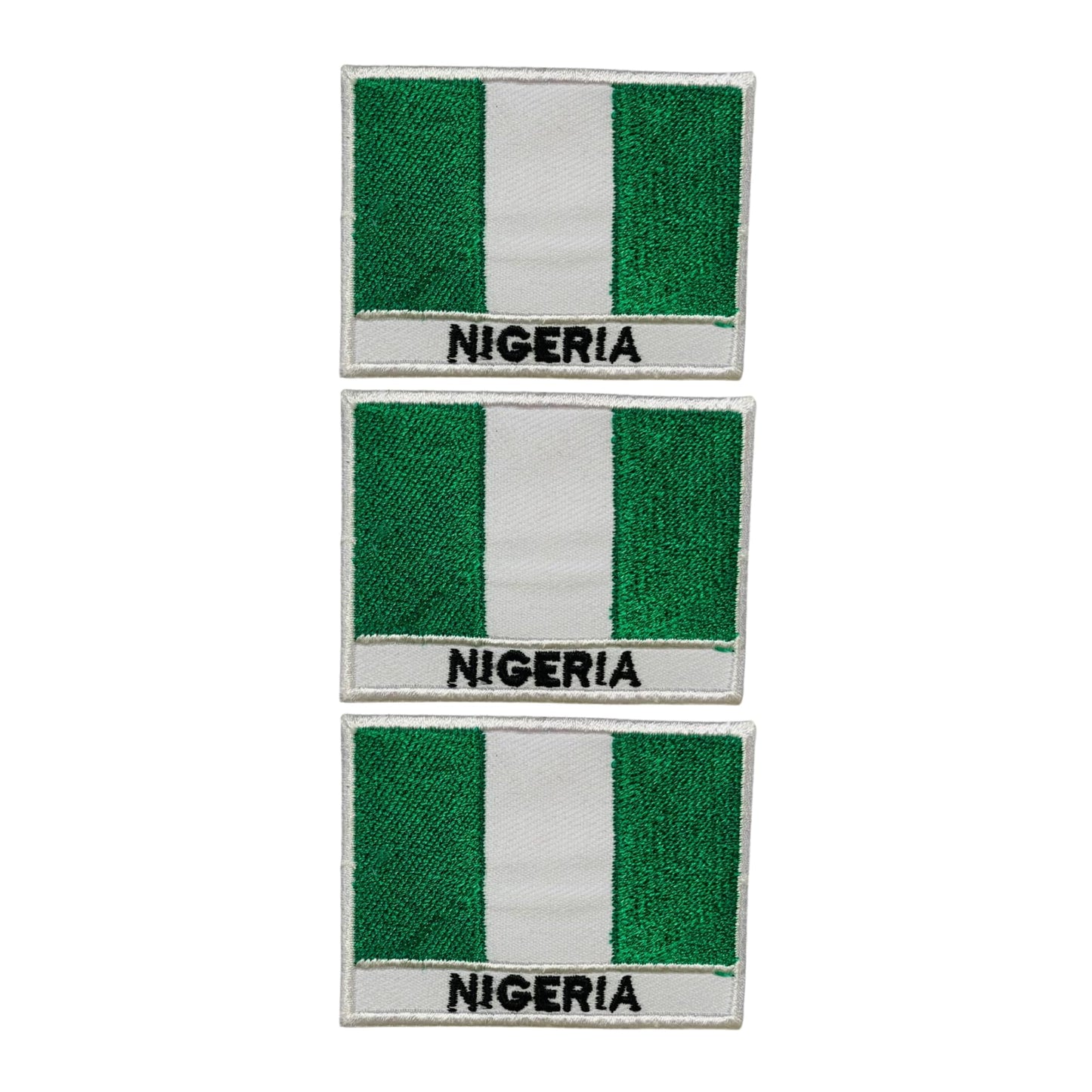 National Country Flag Iron On Patch, Set of 3, Embroidered Fabric Applique, 7cm x 5cm, Rectangular, United Kingdom Theme, for Jackets, Bags, Hats and Crafts (A-J)