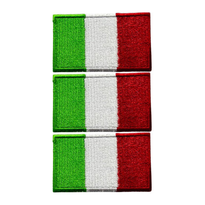 3 Pieces All Countries Flag Patches, 7×4 cm Embroidered Iron-On/Sew On National Flags, World Country Badge Appliques for Vest, Jacket, Backpack, Hat,(A-J)
