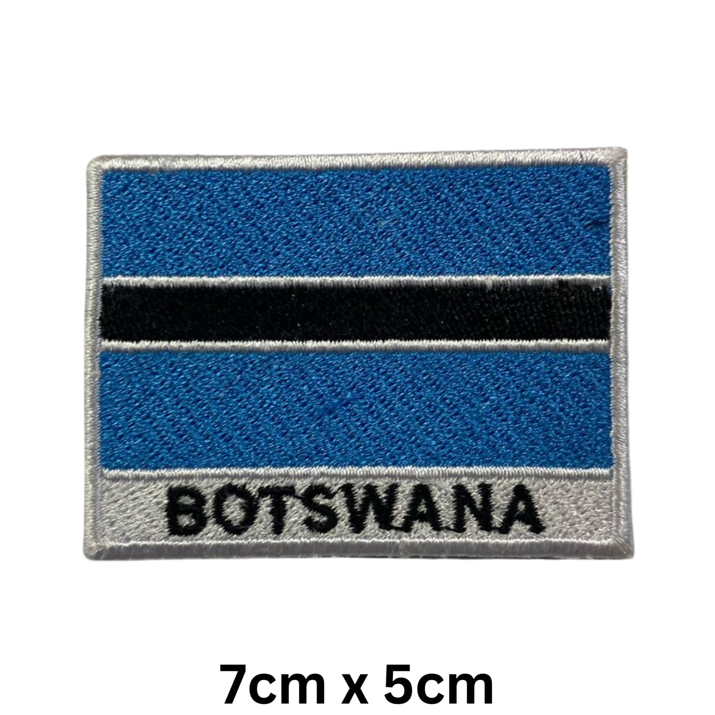National Country Flag Iron On Patch, Set of 3, Embroidered Fabric Applique, 7cm x 5cm, Rectangular, United Kingdom Theme, for Jackets, Bags, Hats and Crafts (A-J)