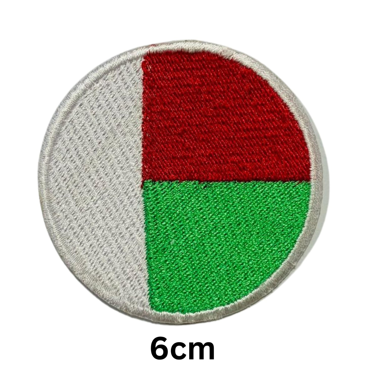 Madagascar Flag Embroidered Patch Set, Iron-On or Sew-On Applique Badges, Rectangle Shield Round Heart Shapes, for Jackets, Backpacks, Hats, Uniforms and Various Sizes