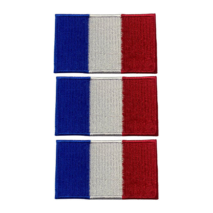 3 Pieces All Countries Flag Patches, 7×4 cm Embroidered Iron-On/Sew On National Flags, World Country Badge Appliques for Vest, Jacket, Backpack, Hat, (K-S)