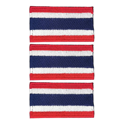 3 Pieces All Countries Flag Patches, 7×4 cm Embroidered Iron-On/Sew On National Flags, World Country Badge Appliques for Vest, Jacket, Backpack, Hat, (K-S)