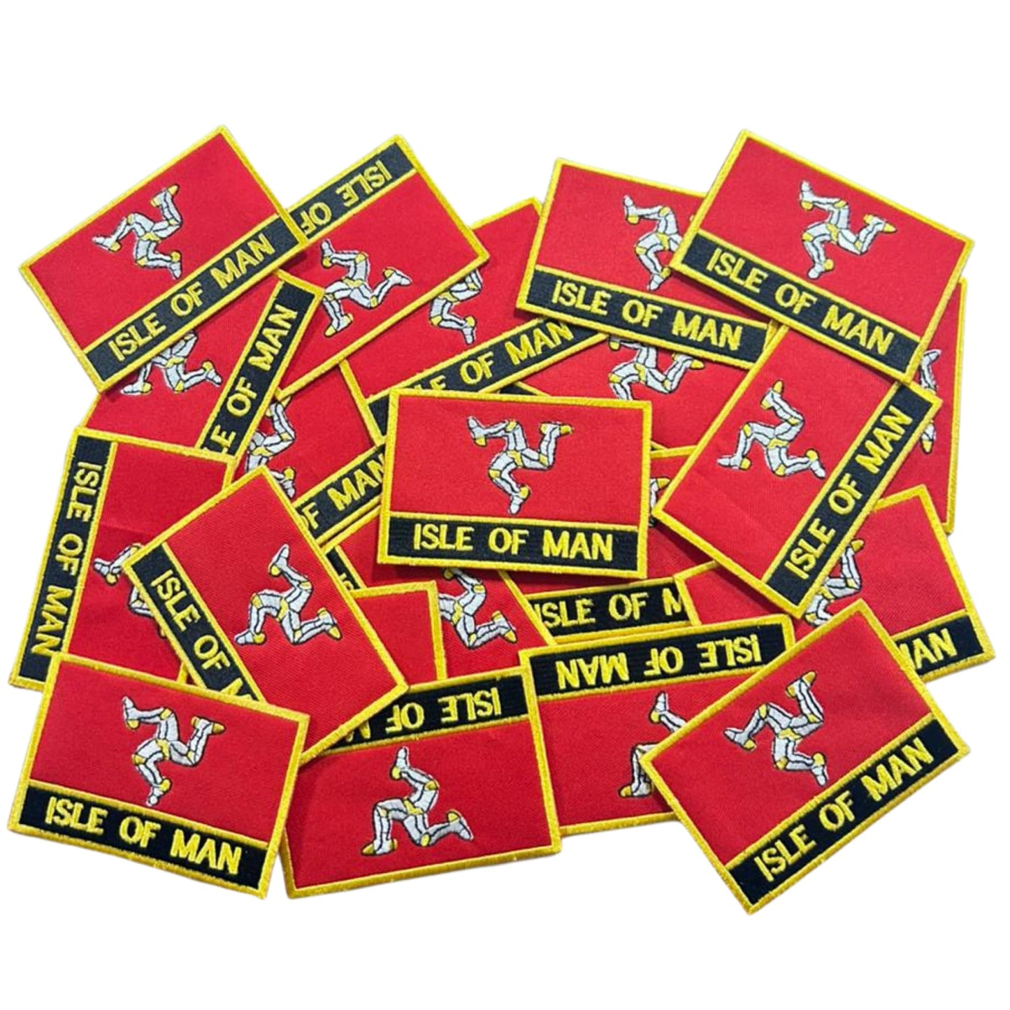 UK County Flag Patch 9.5cm x 6cm Embroidered Iron On/Sew On Badge Durable Fabric Applique for Jackets, Backpacks, Hats, and Clothing