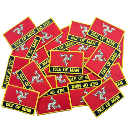 UK County Flag Patch 9.5cm x 6cm Embroidered Iron On/Sew On Badge Durable Fabric Applique for Jackets, Backpacks, Hats, and Clothing