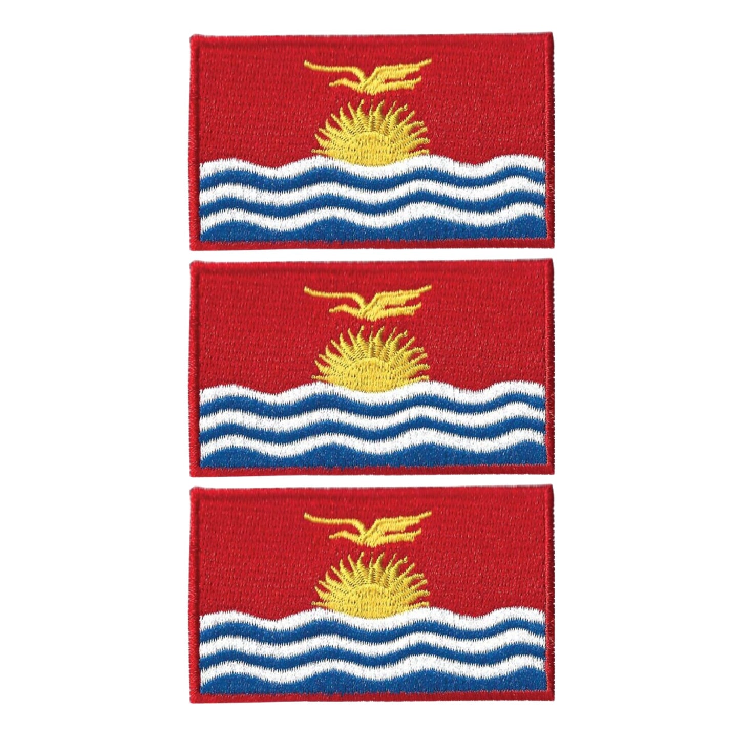 3 Pieces All Countries Flag Patches, 7×4 cm Embroidered Iron-On/Sew On National Flags, World Country Badge Appliques for Vest, Jacket, Backpack, Hat, (T-Z)