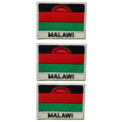 National Country Flag Iron On Patch, Set of 3, Embroidered Fabric Applique, 7cm x 5cm, Rectangular, United Kingdom Theme, for Jackets, Bags, Hats and Crafts (A-J)