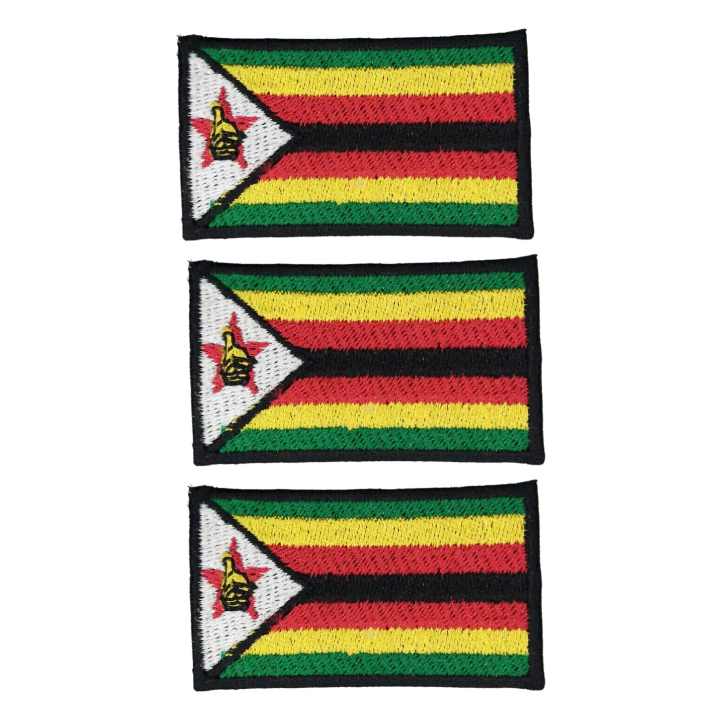3 Pieces All Countries Flag Patches, 7×4 cm Embroidered Iron-On/Sew On National Flags, World Country Badge Appliques for Vest, Jacket, Backpack, Hat,(A-J)