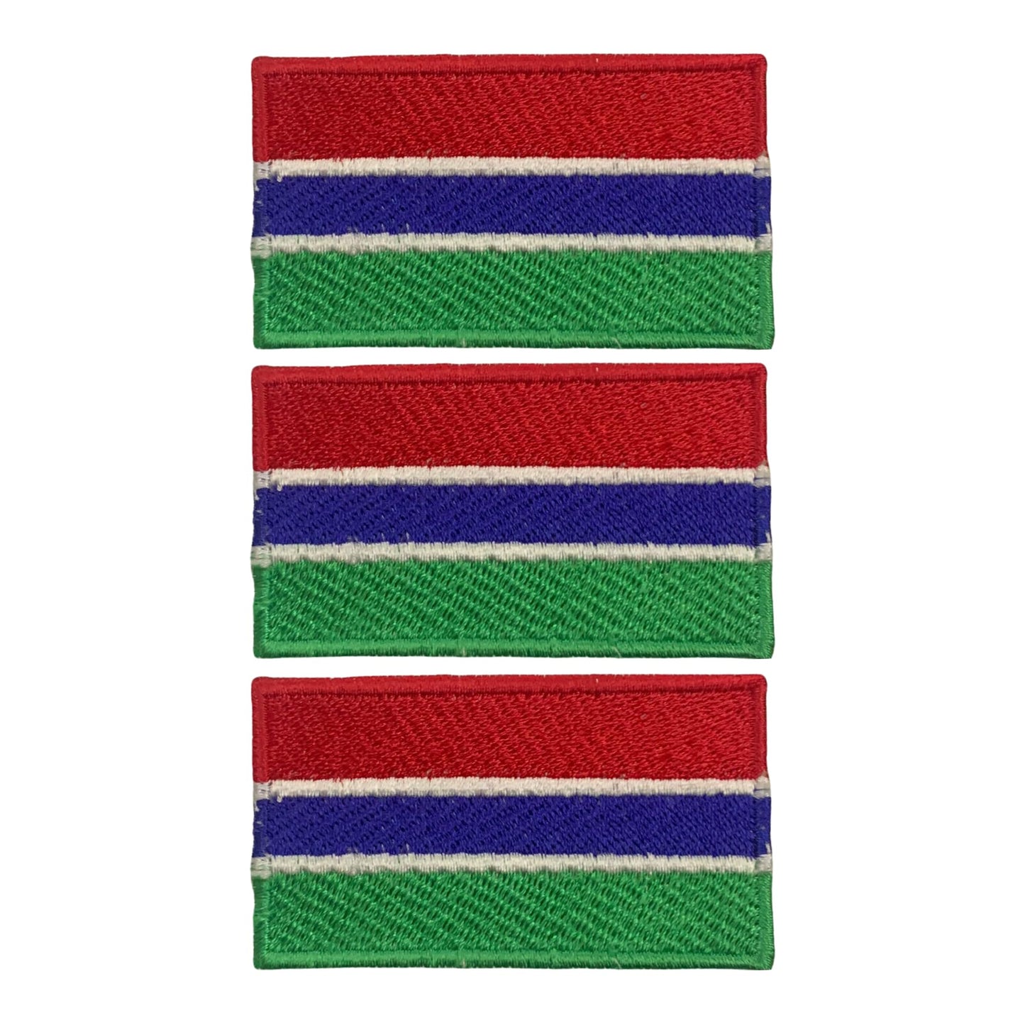 3 Pieces All Countries Flag Patches, 7×4 cm Embroidered Iron-On/Sew On National Flags, World Country Badge Appliques for Vest, Jacket, Backpack, Hat, (T-Z)