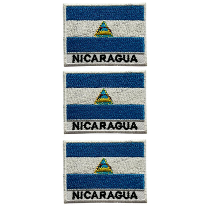 National Country Flag Iron On Patch, Set of 3, Embroidered Fabric Applique, 7cm x 5cm, Rectangular, United Kingdom Theme, for Jackets, Bags, Hats and Crafts (A-J)