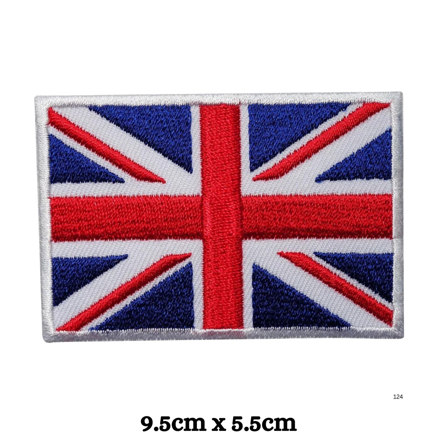 British Union Jack Patches United Kingdom Flag Patch Embroidered Iron-On Sew-On Badge for Military Uniform Jackets, Backpacks, Hats, and Clothing Set of 2
