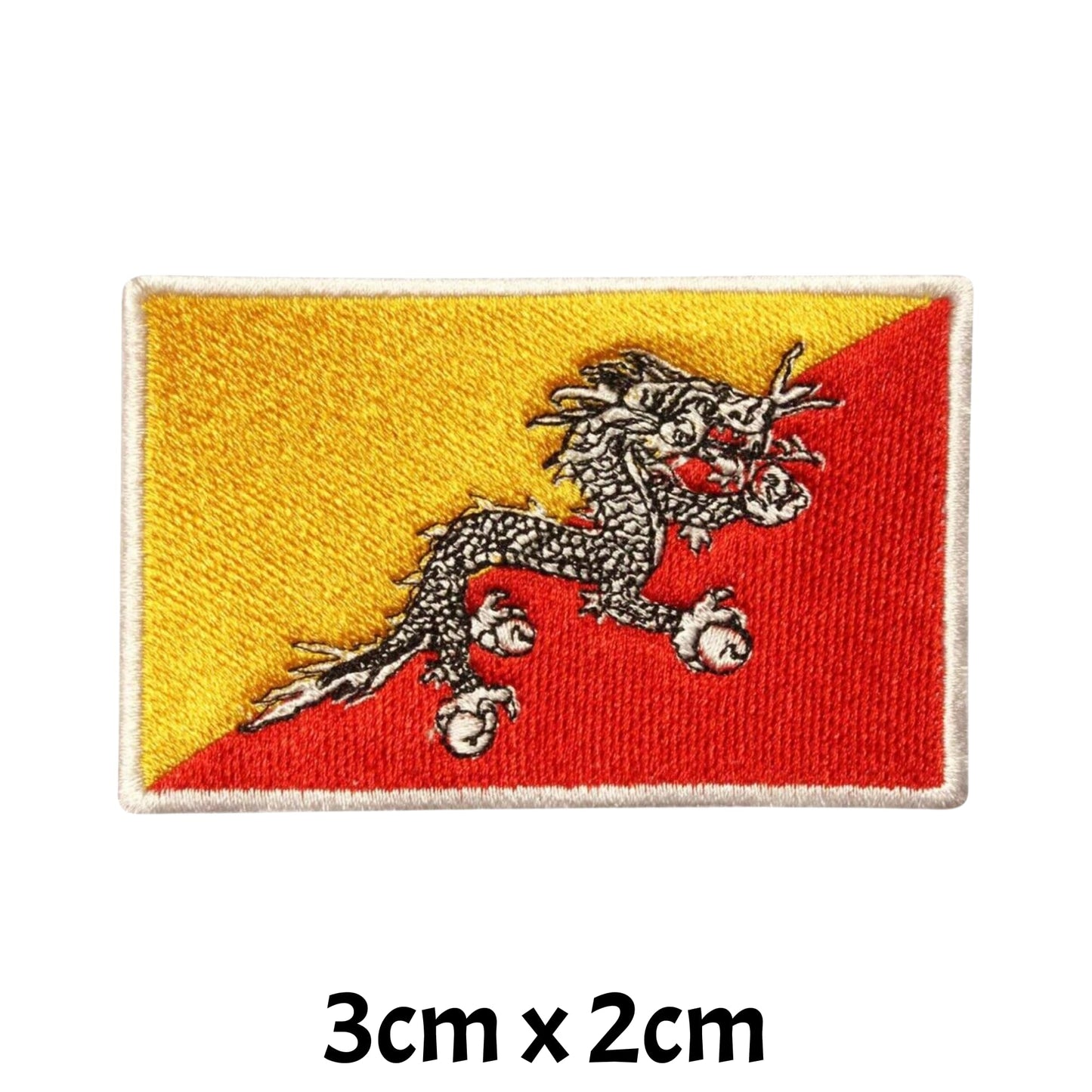All Country Flag Patches (3 × 2 cm), Embroidered Iron-On/Sew On National Flags, Badge Traveler Gift Patch for Jacket, Backpack, Hat DIY Craft (K-S)