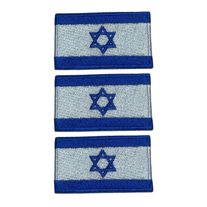 3 Pieces All Countries Flag Patches, 7×4 cm Embroidered Iron-On/Sew On National Flags, World Country Badge Appliques for Vest, Jacket, Backpack, Hat, (K-S)